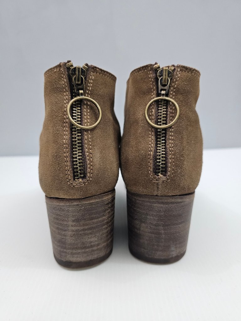 Beek Eaglet Ankle Boot Womens 8 Brown Suede Leather Western Slouchy Block Heel — image 6 of 8